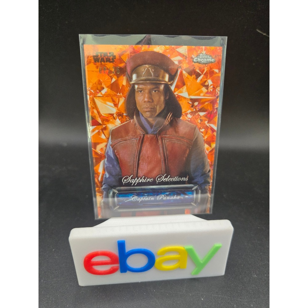 Star Wars Topps Chrome Sapphire Selections Captain Panaka Orange Refractor 08/25